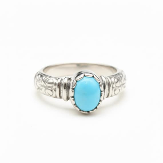 Turquoise Ring, Real Turquoise, Sleeping Beauty Turquoise, Arizona Turquoise, Natural Turquoise, Pure Silver, Solid Silver Ring, Vintage