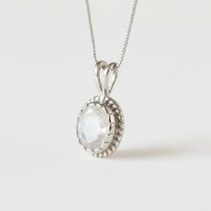 Rainbow Moonstone Pendant, Natural Moonstone Pendant, June Birthstone Necklace, Moonstone Vintage Pendant, Victorian Pendant, Adina Stone