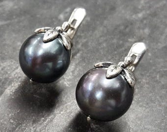 ピアス [BLACKMUSE] Antique l pearl mixed drop Earrings l drop pearl Earrings [BLACKMUSE] Antique ピアス mixed