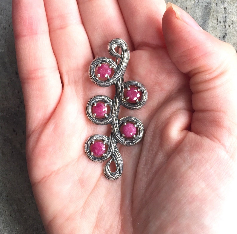 Ruby Pendant Natural Ruby Natural Ruby PendantBirthstone | Etsy