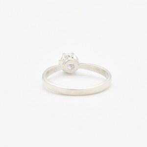 Unique Stone Ring, Morganite Ring, Created Morganite, Pink Promise Ring, Pink Vintage Ring, 925 Silver Ring, Pink Morganite Ring, Morganite image 10