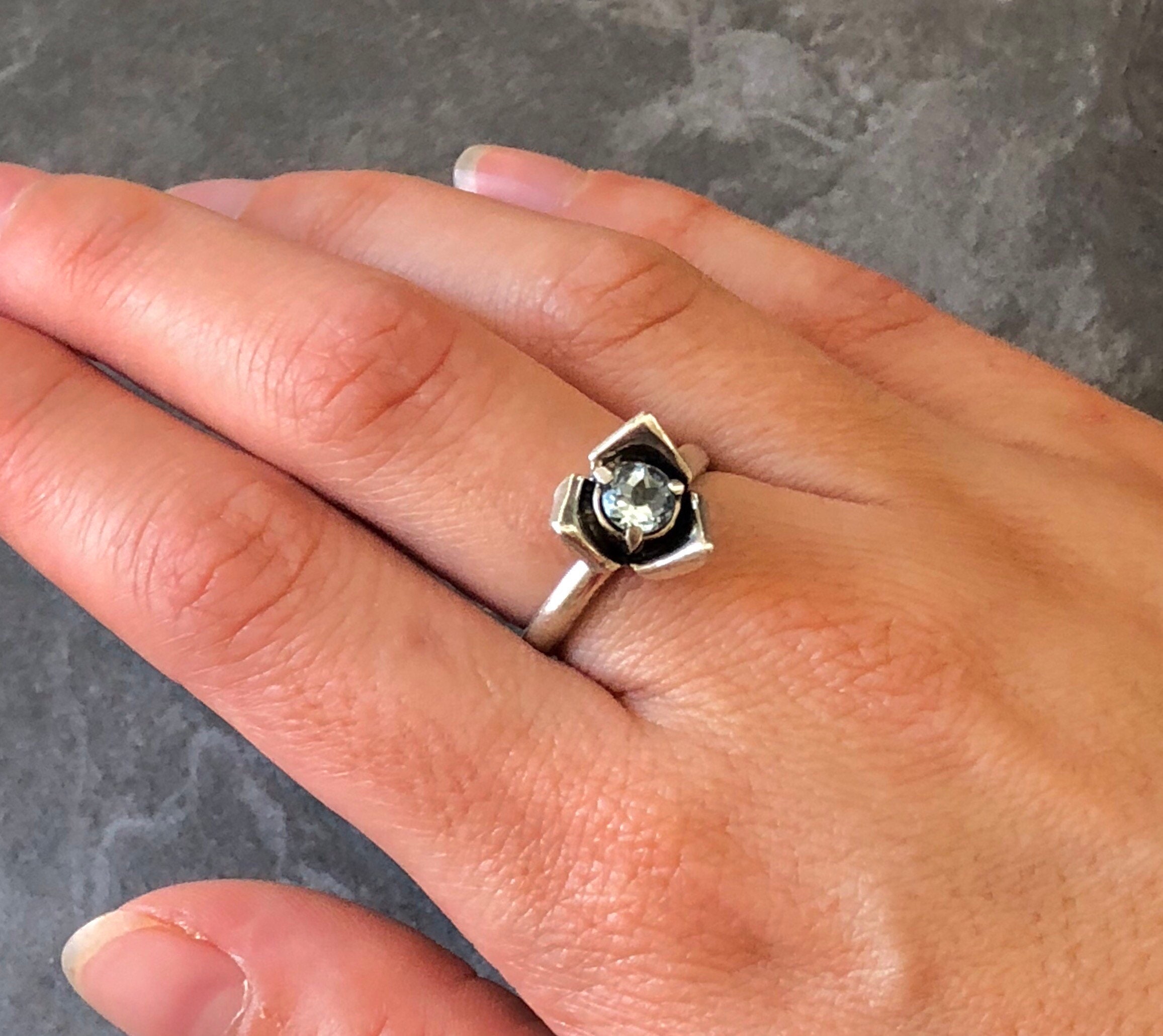 Red Rose Ring Real Ruby Ring Flower Ring Natural Ruby Etsy UK