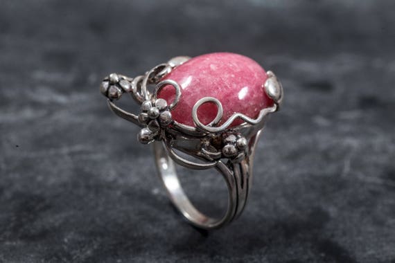 Rhodochrosite ring sale