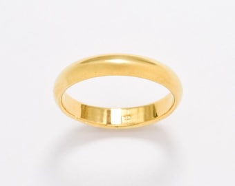 Gold Band, Wedding Gold Band, Wedding Band, Thin Gold Band, Stackable Ring, Wedding Ring, Gold Wedding Ring, Gold Plated Ring, 18K Gold Ring