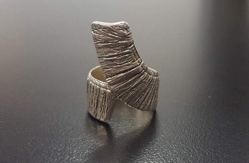 Massive Ring Snake Ring Solid Silver Ring Silver Artisan Ring Unique Silver Ring Statement Ring Large Silver Ring Raw Silver Ring
