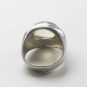 Lemon Quartz Ring, Lemon Quartz, Natural Stone, Yellow Stone Ring, Large Stone Ring, Solid Silver Ring, Pure Silver