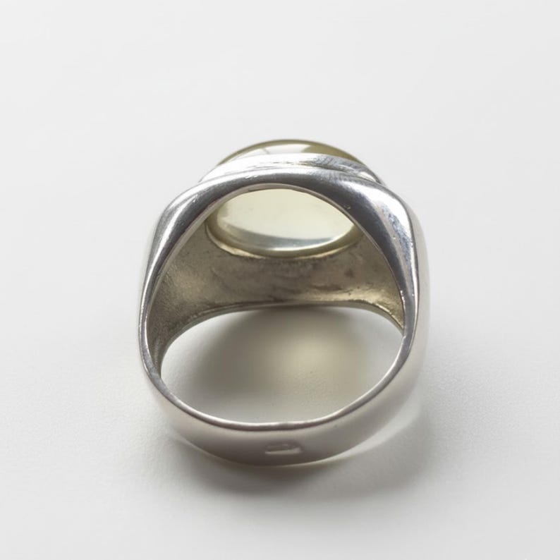 Lemon Quartz Ring, Lemon Quartz, Natural Stone, Yellow Stone Ring, Large Stone Ring, Solid Silver Ring, Pure Silver
