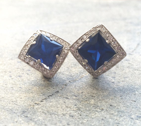 Tamatha - The Nevermore Earrings for Woman Sapphire And Sterling Silver Earrings main image 0