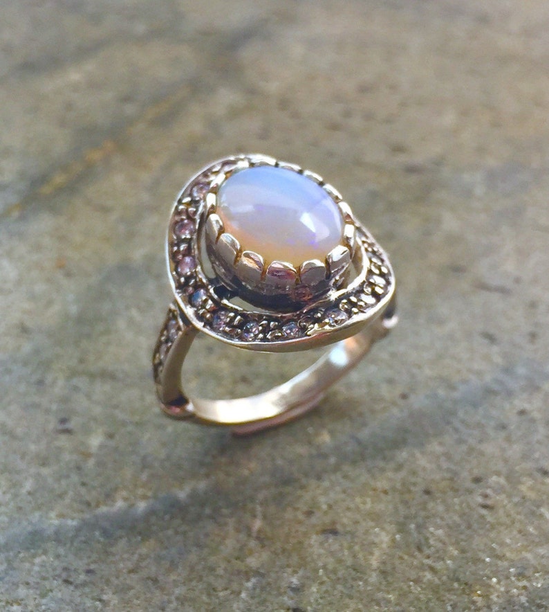 Opal Ring Natural Opal Ring Australian Opal Natural Opal - Etsy