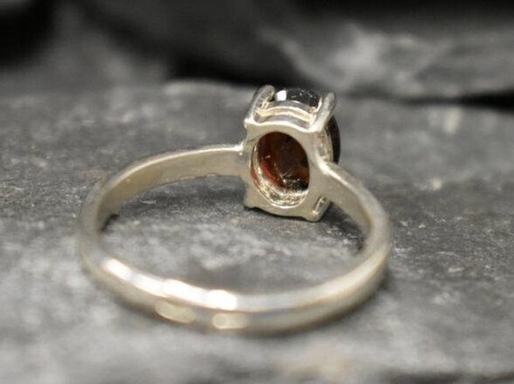 Red Diamond Ring Garnet Ring Natural Garnet January Birthstone