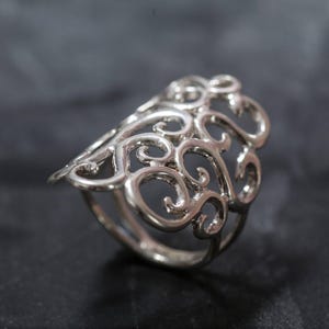 Silber Designer Ring, Massiv Silber Ring, Statement Ring, Einzigartige Silber Ring, Kunst Ring, Interessanter Ring, Sterling Silber Ring, Silber Ring