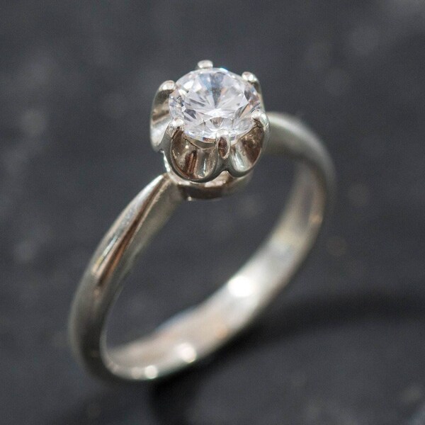 Lab Created Diamond Promise Ring Etsy