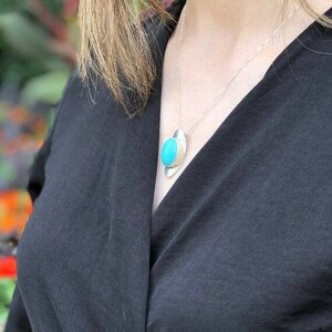Kyanite Pendant, Natural Kyanite, Unique Pendant, Natural Blue Kyanite, Vintage Blue Pendant, Blue Pendant, Solid Silver Pendant, Kyanite image 9