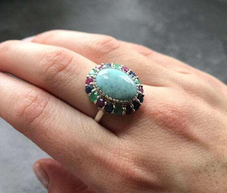 Victorian Ruby Ring, Ruby Ring, Natural Ruby, July Birthstone, Unique Ring, Solid Silver Ring, Statement Ring, July Ring, Red Ring, Ruby image 2