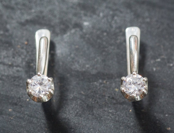Diamond Earrings Created Diamond Earrings Bridal Earrings - Etsy