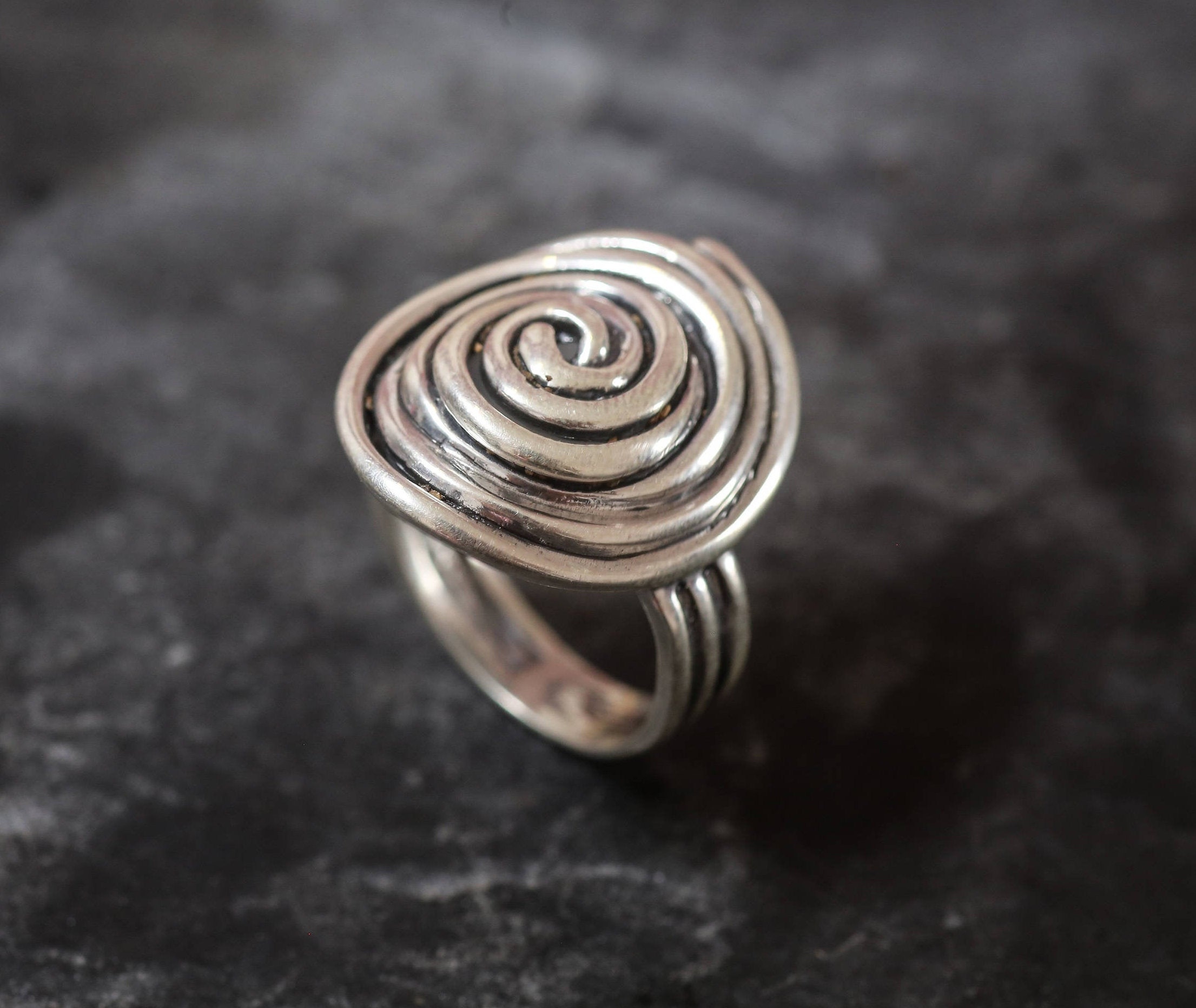 Spiral Wire Wrapped Ring, Celtic Swirl Ring, Boho Ring, Sterling Silver or  Copper, Cosmic Energy, Gift for Her, Curl Ring, Rustic Ring - Etsy