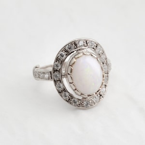 Opal Ring, Natural Opal Ring, Australian Opal, Natural Opal, Vintage Opal, Vintage Rings, Antique Opal, Solid Silver Ring, Antique Rings