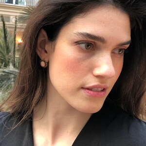 Ruby Earrings, Natural Ruby, July Birthstone, 2 Carat Ruby, Peridot Earrings, Natural Peridot, August Birthstone, Victorian Earrings, Ruby image 7