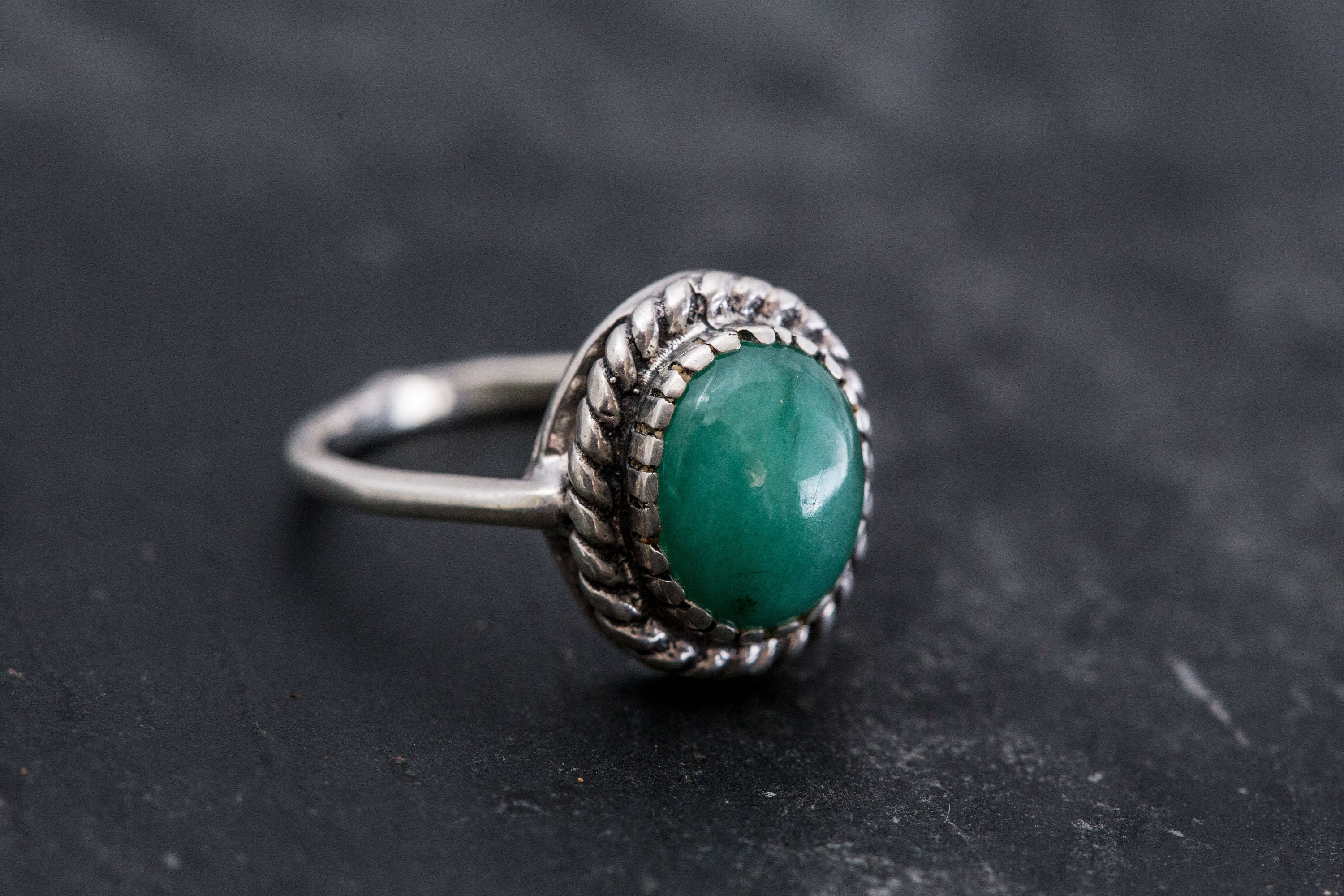 Emerald Ring Vintage Emerald Ring 3 Carat Emerald Natural | Etsy