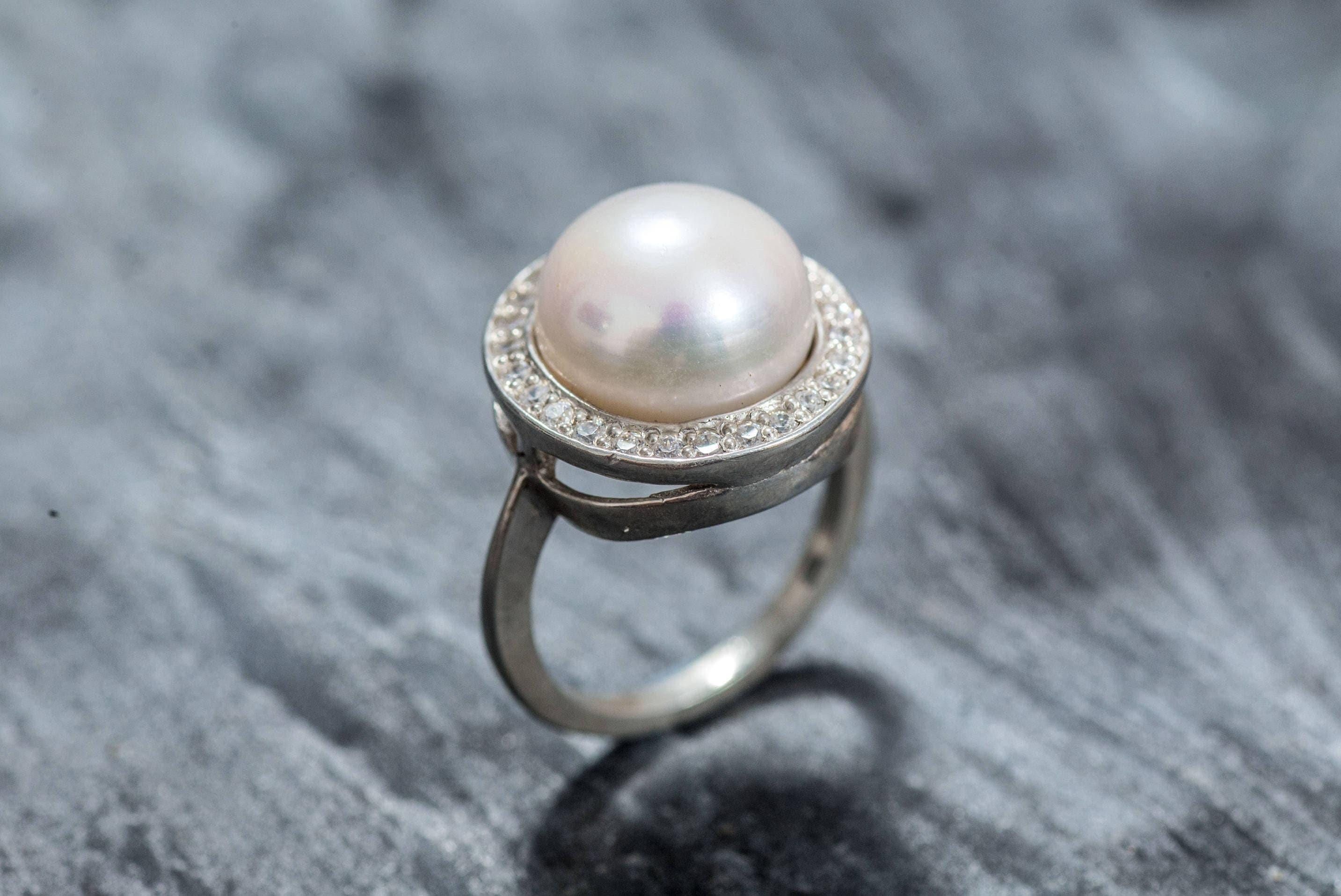 White Pearl Ring, Natural Pearl Ring, Pearl Ring, Large Pearl Ring, Vintage Pearl Ring, June Birthstone, June Ring, Solid Silver Ring, Pearl - Etsy White Pearl Ring, Natural Pearl Ring, Pearl Ring, Large Pearl Ring, Vintage Pearl Ring, June Birthstone, June Ring, Solid Silver Ring, Pearl - Etsy