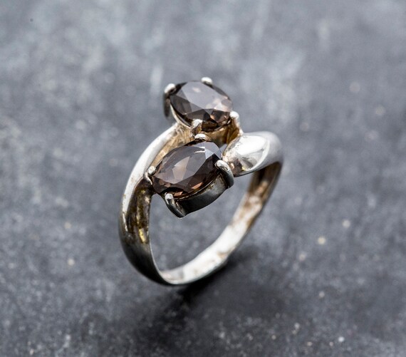Smoky topaz shop ring