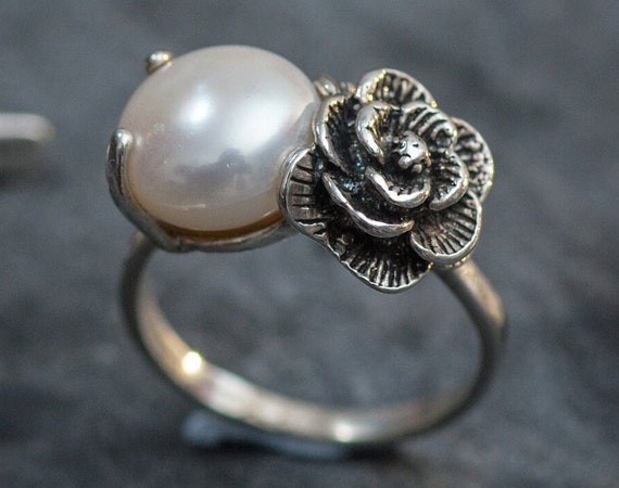 Etsy pearl ring deals