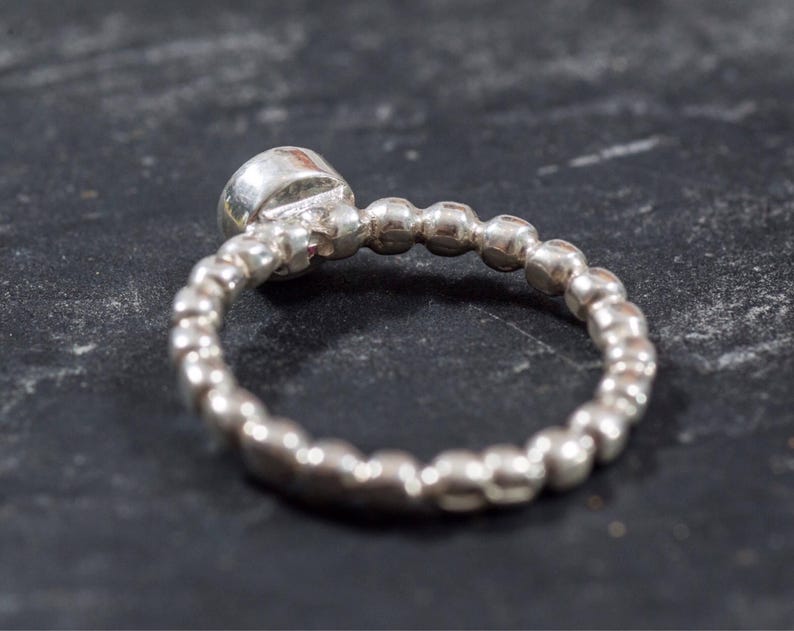 Lünette Rubin Ring, natürlicher Rubin, Roter Rubin Ring, Juli Birthstone, Roter Ring, Vintage Rubin Ring, Rubin Versprechen Ring, Juli Ring, Massiver Silber Ring Bild 10