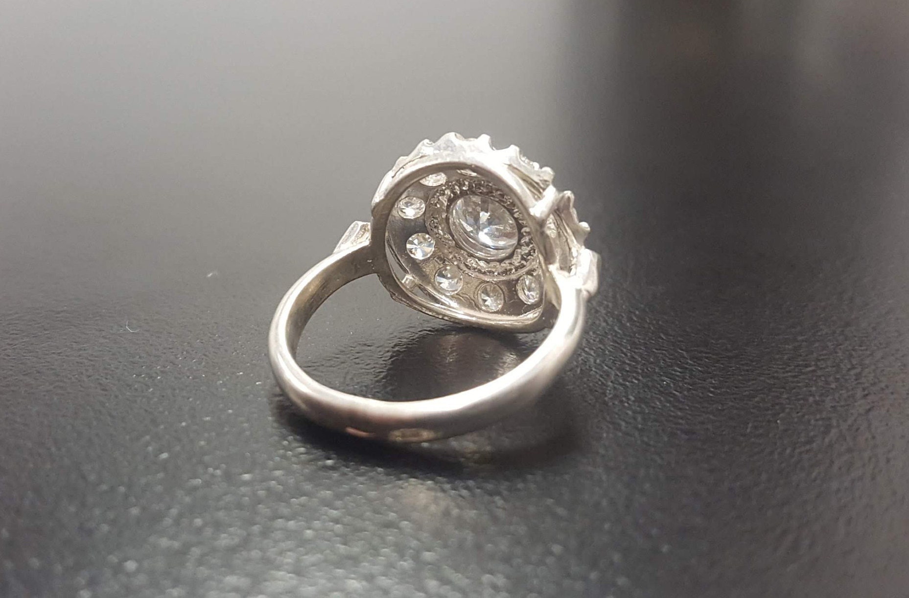 Victorian Diamond Ring Created Diamond Ring Sparkly Ring | Etsy