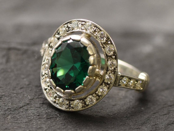 Buy Vintage 18K Gold Diamond Enamel Work Ring Fine Jewellery 13088 Online  in India - Etsy | Gemstone rings vintage, Sterling silver bangle bracelets,  Sterling silver bangles