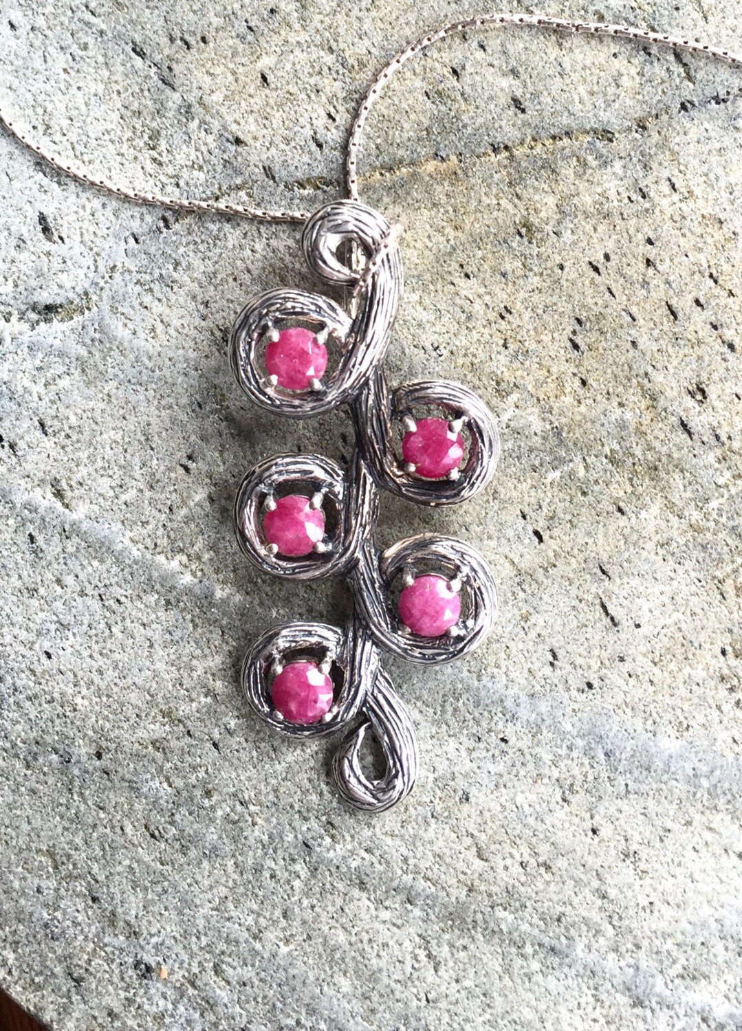 Ruby Pendant Natural Ruby Natural Ruby PendantBirthstone | Etsy