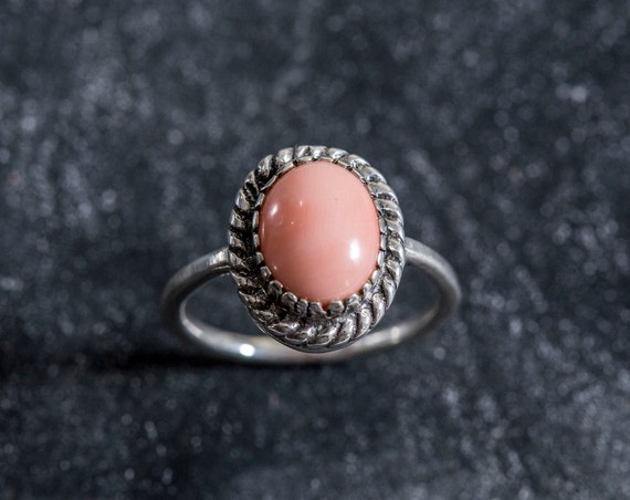 Bague corail rose new arrivals