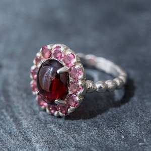 Tourmaline Ring, Pink Tourmaline Ring, Natural Tourmaline, Pink Ring, October Birthstone, Birthstone Ring, Solid Silver Ring, Tourmaline