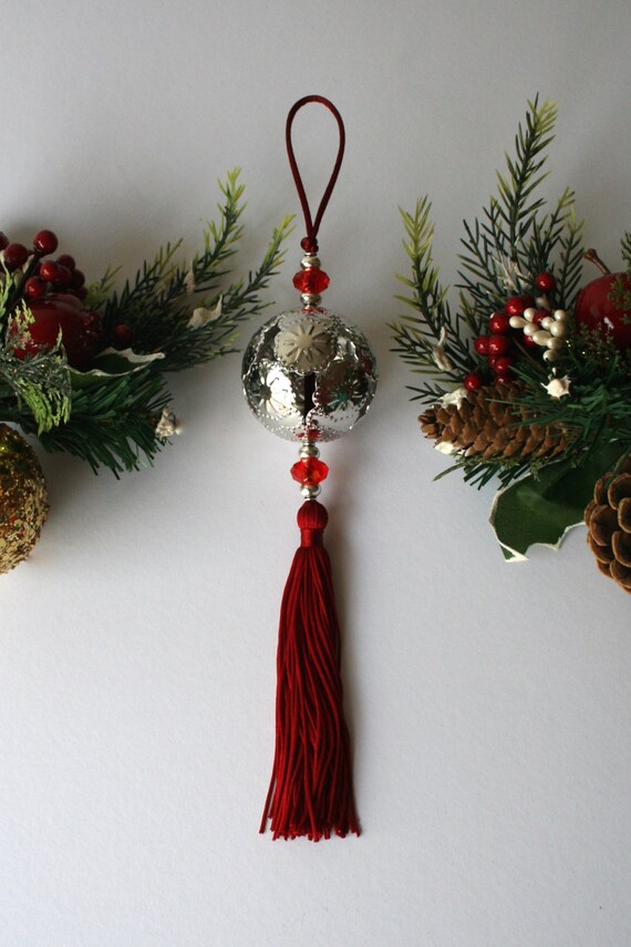 Christmas Decoration Bauble Tassel Feng Shui Water Lilly Etsy Christmas Decoration Bauble Tassel Feng Shui Water Lilly Etsy