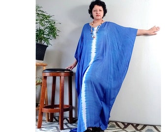 Blue Kaftan dress,Tiedye Kaftans for women, Caftans for women, ladies Kaftans blue,Caftans for ladies,shibori Blue Dress, Boho Dress kaftan