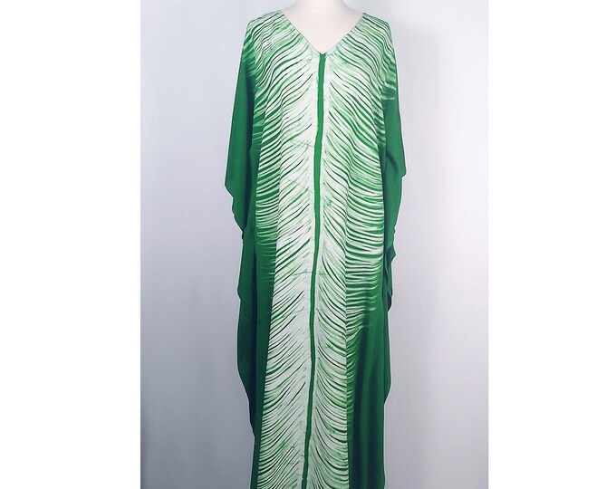 One of a kind green caftan