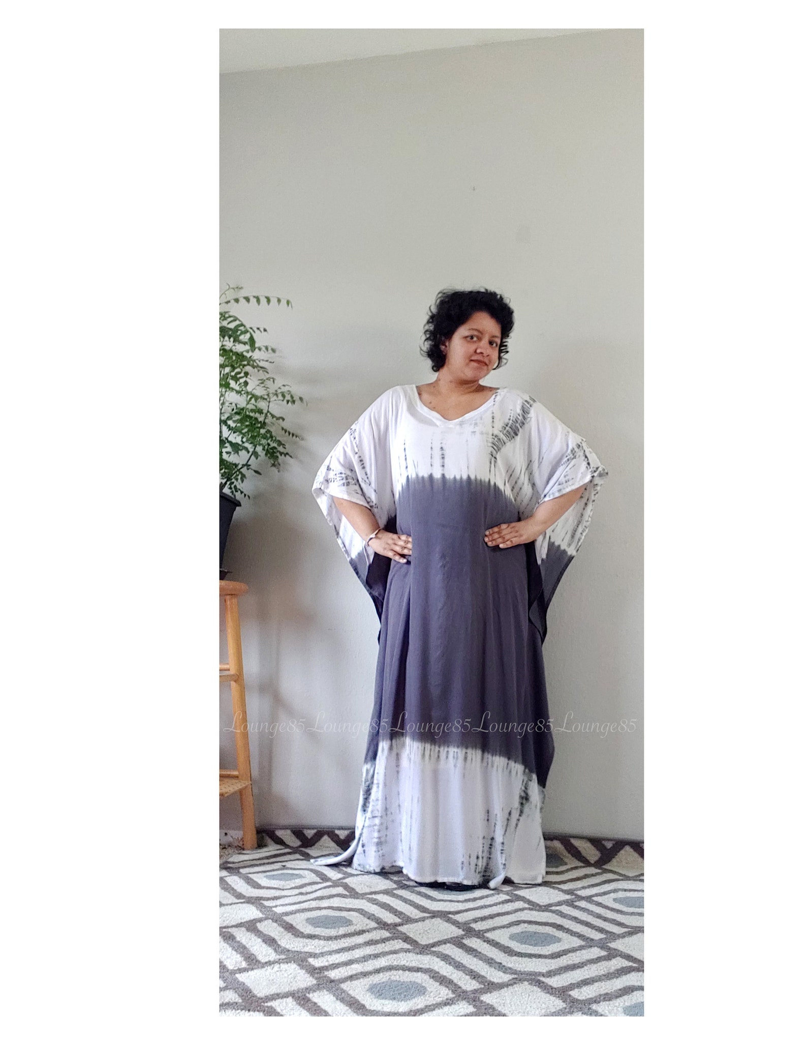 kaftan black and white