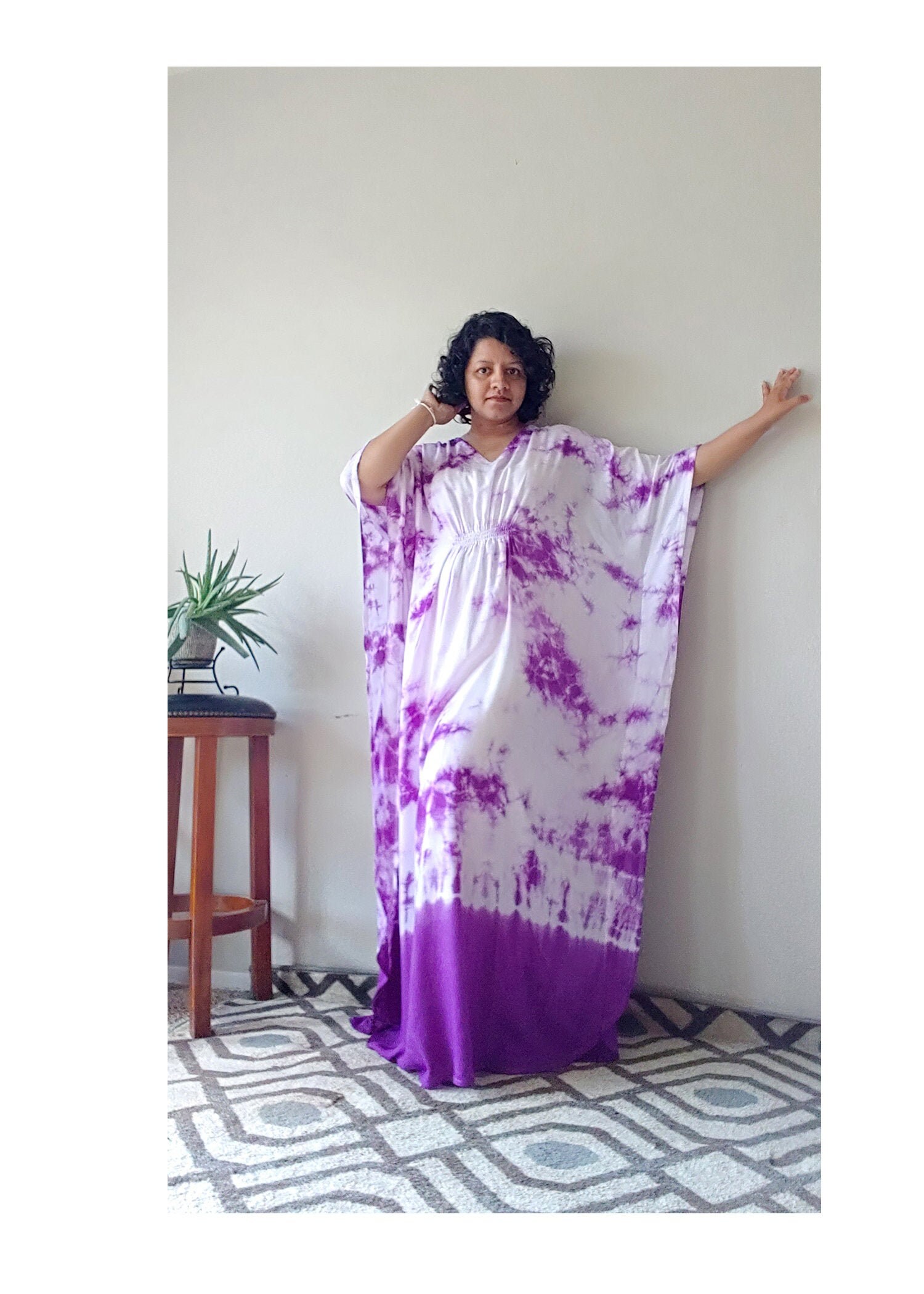 Purple caftan sales