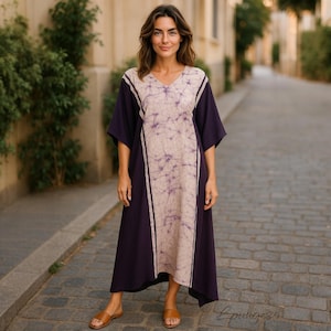 purple caftan, purple kaftan dress, kaftan dress, kaftan for women, caftan for women, caftans, kaftans, batik, kaftan dress for women, boho.