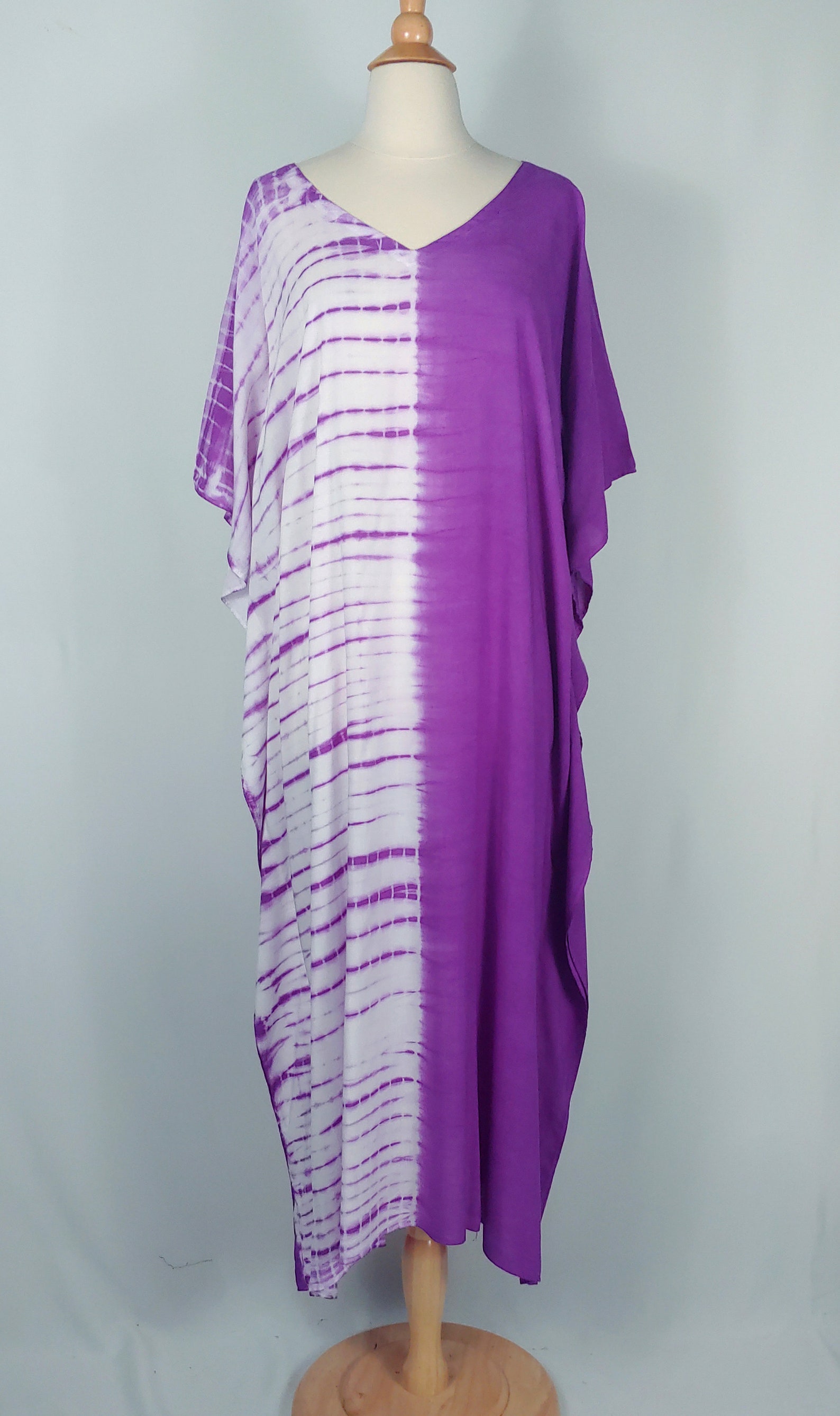 Purple haze paisley kaftan top main image 1