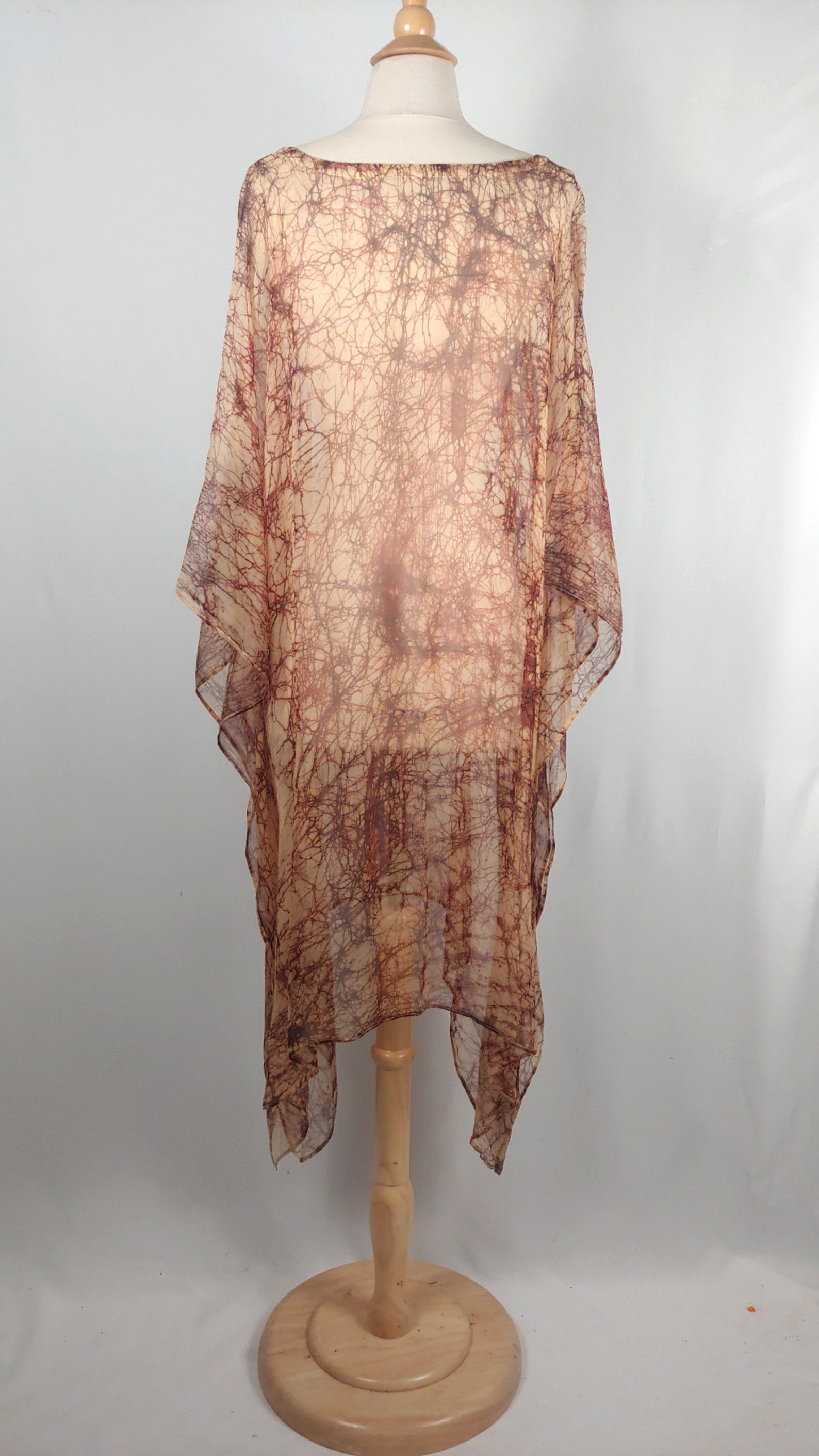 SHORT KAFTAN WITH SHEER SLEEVE MELLOW MUSE