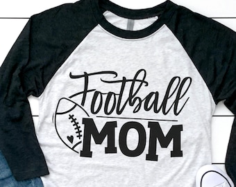 Football Mom SVG - Football SVG - Football Mom Shirt - Football Cut File - Football Shirt - Files for Silhouette Studio/Cricut Design Space