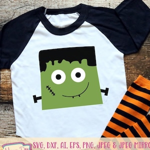 Frankenstein SVG - Monster SVG - Halloween SVG - Halloween Shirt - Frankenstein Shirt - Files for Silhouette Studio/Cricut Design Space