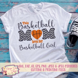 Baloncesto Mamá SVG - Baloncesto SVG - Chica Baloncesto SVG - Esa es mi chica svg - Amor svg - Archivos para Silhouette Studio/Cricut Design Space