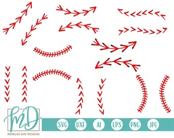 Baseball Laces Svg Etsy