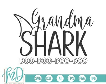 Download Grandma Shark Svg Etsy