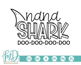 Download Nana Shark Svg Etsy