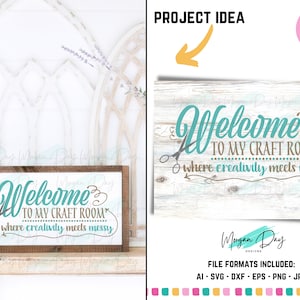 Willkommen in meinem Handwerk Zimmer SVG, Handwerk SVG, Handwerker SVG, Handwerk svg, Willkommensschild, Willkommen svg, Vinyl, Nähen, Stricken, lustiges Handwerk Zitat