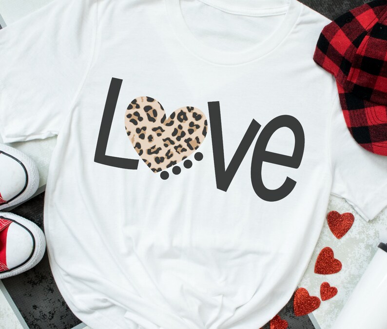Download Valentine SVG Valentines Day SVG Leopard Heart SVG Girl | Etsy