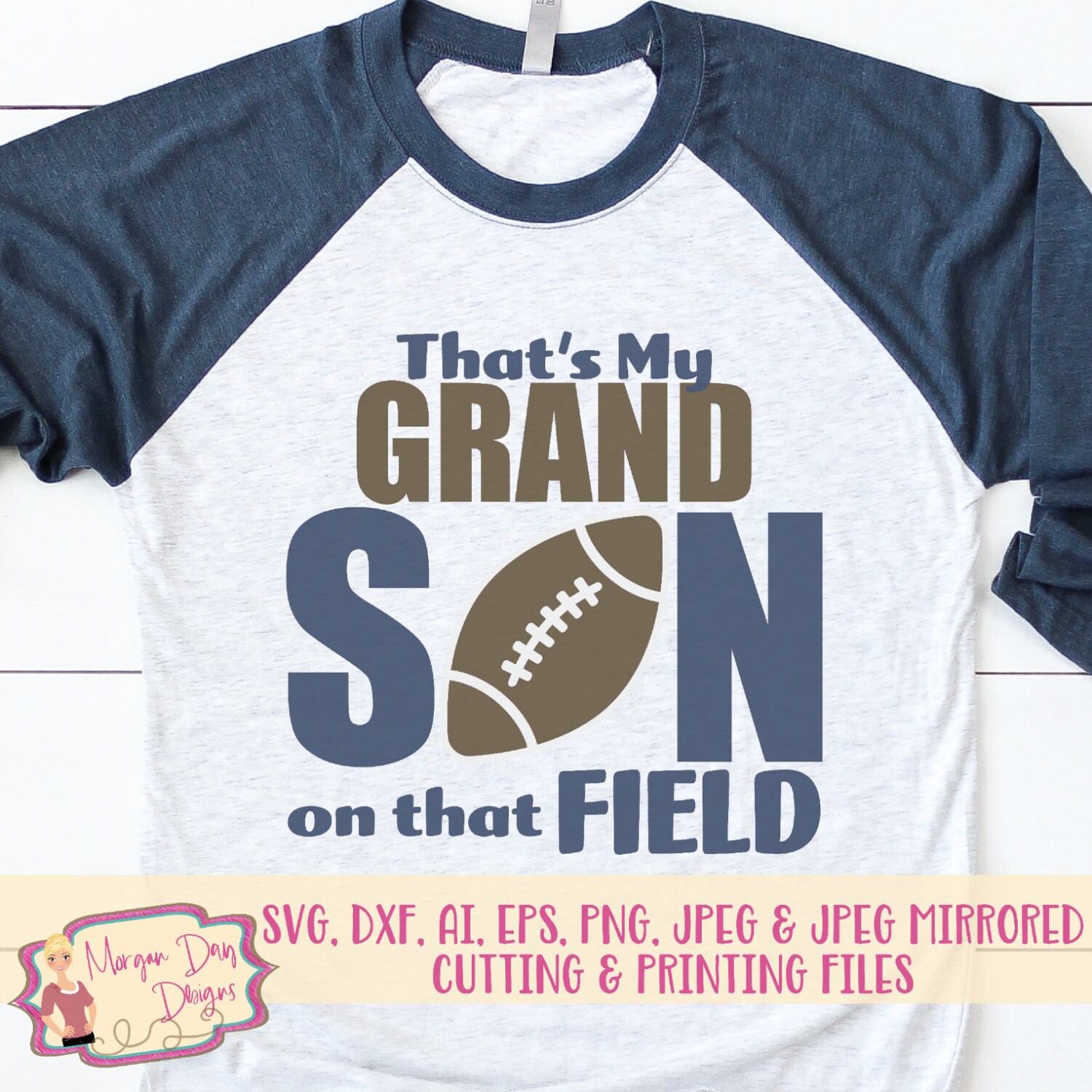 Football SVG That's My Grandson SVG Football Grandma - Etsy