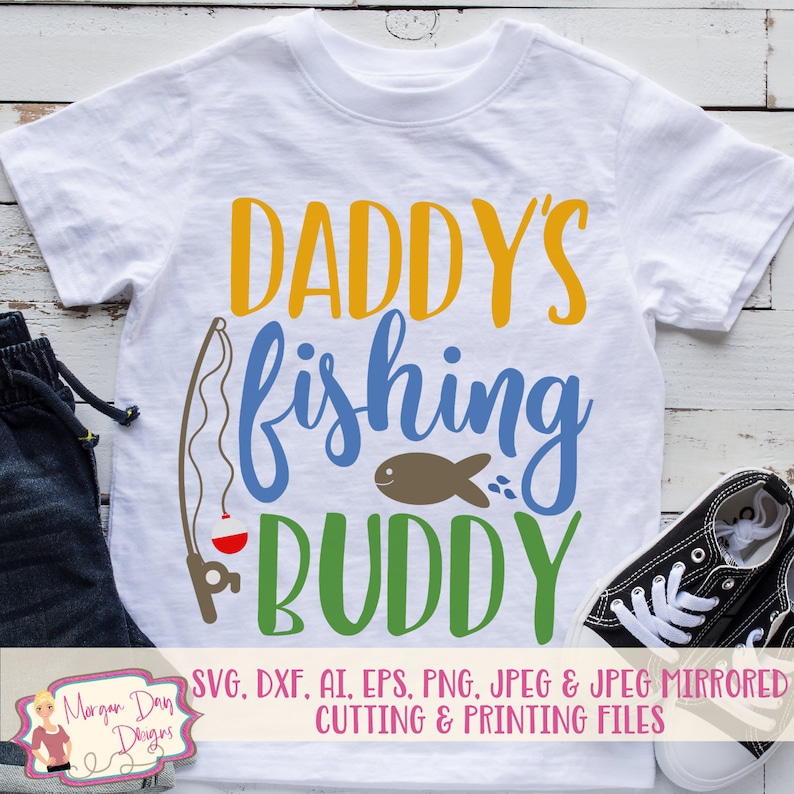 Download Daddy's Fishing Buddy SVG Fishing SVG Fishing Buddy | Etsy
